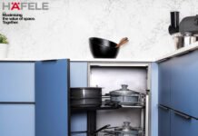 Häfele Astute Corner Storage Solution Maximises Kitchen Corner Spaces